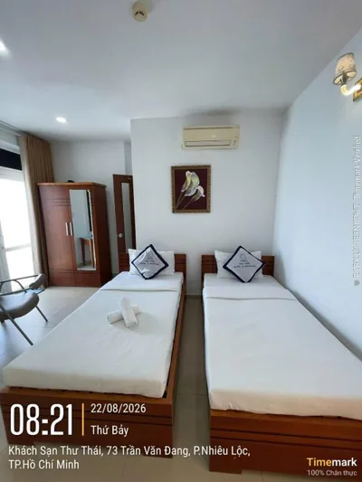 발코니가 있는 스탠다드 더블 또는 트윈룸 — Lunaria Hotel - Khách Sạn Ánh Trăng